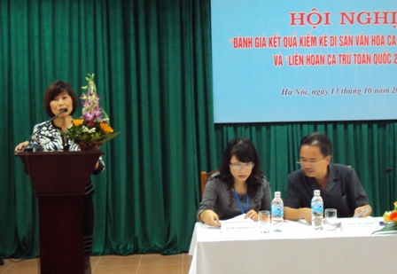 Hội nghị Đánh giá kết quả kiểm kê di sản văn hoá ca trù 2009-2010